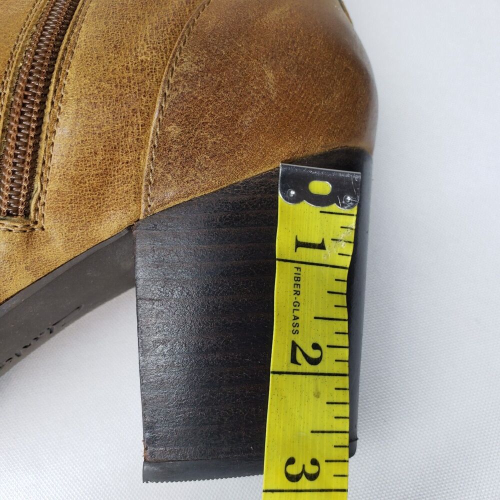 Clarks Indigo Women’s Distressed Brown Leather Ankle Boots Heels Sz US 11M - Picture 13 of 14